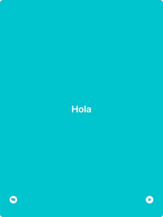 Press the split view icon to go back to display of both languages.