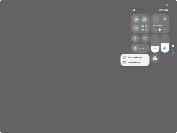 Press the required type of multitasking.
