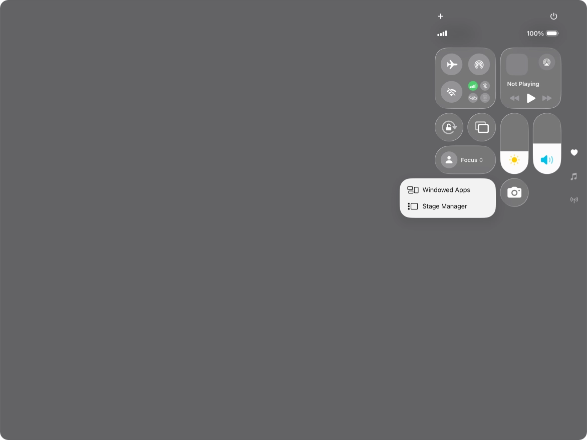 Press the required type of multitasking.