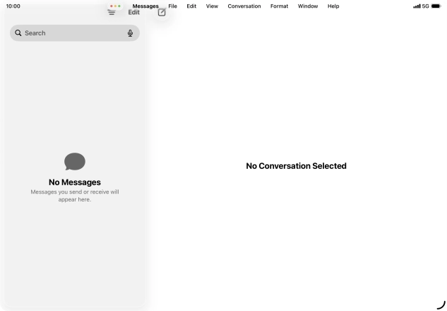 Press the menu icon.