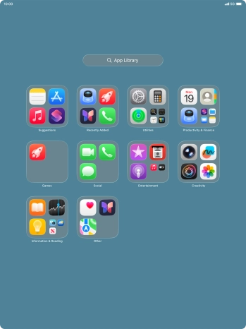 Press the required app.