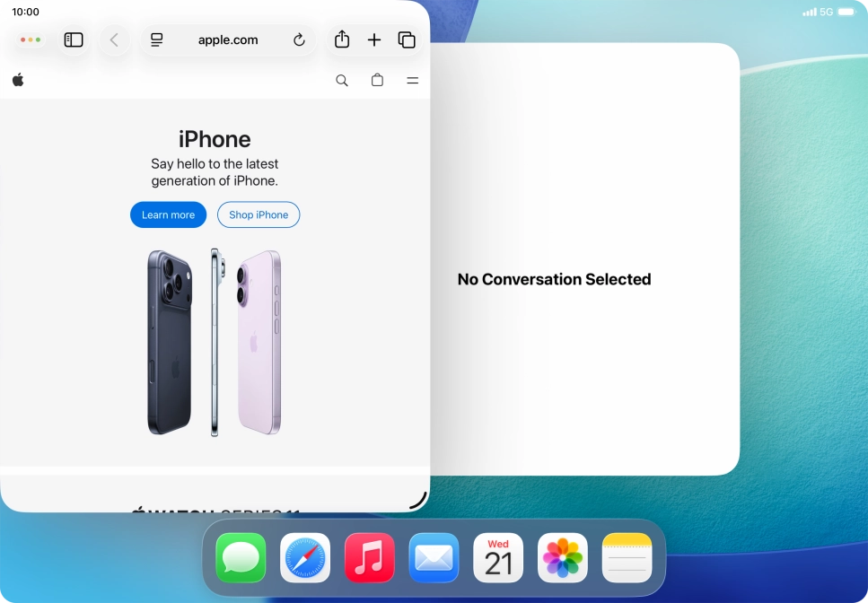 Press the second application.