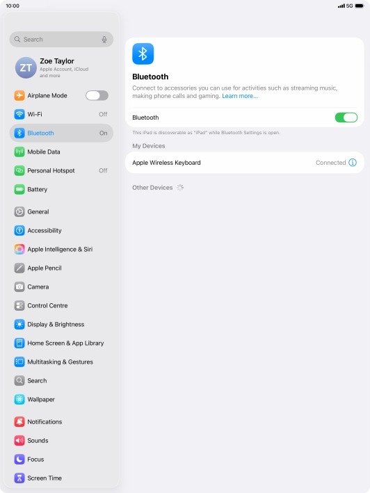 Slide your finger upwards starting from the bottom of the screen to return to the home screen.
