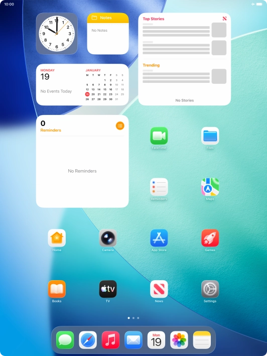 The flight mode icon shows that flight mode is turned on.