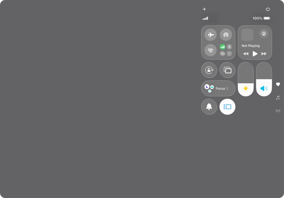 Press anywhere on the screen.