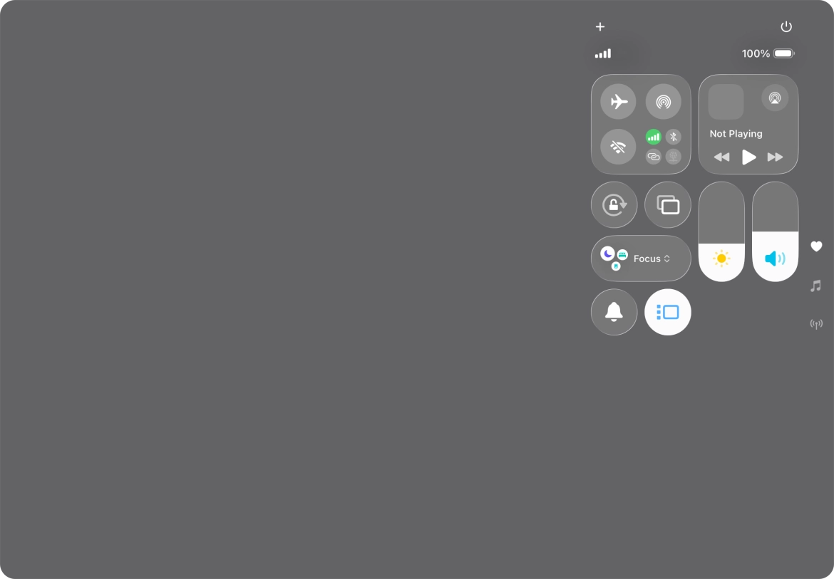 Press anywhere on the screen.