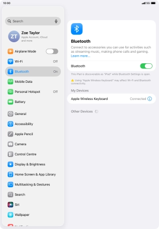 Slide your finger upwards starting from the bottom of the screen to return to the home screen.