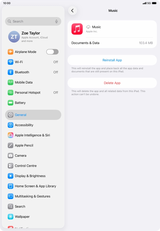 Slide your finger upwards starting from the bottom of the screen to return to the home screen.