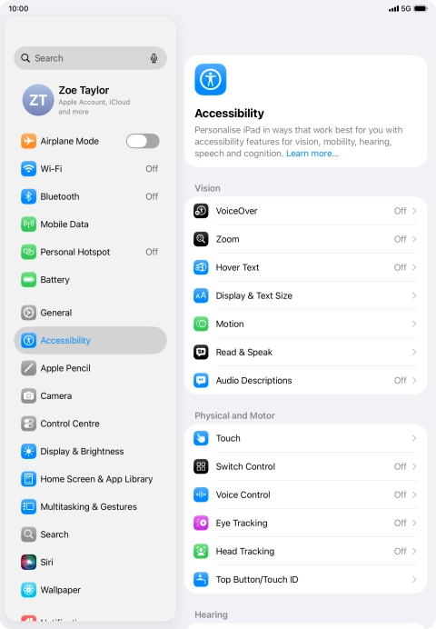 Press the required category below 