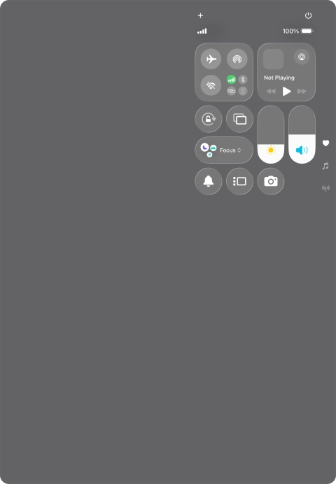 Press the sound mode icon to turn silent mode on or off.