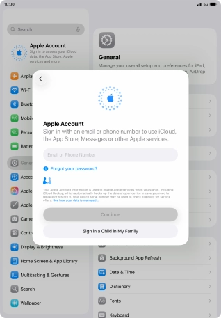 Press Email or Phone Number and key in the username for your Apple Account.