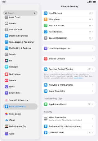 Press App Privacy Report.