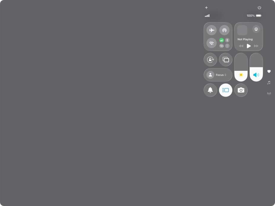 Press anywhere on the screen.
