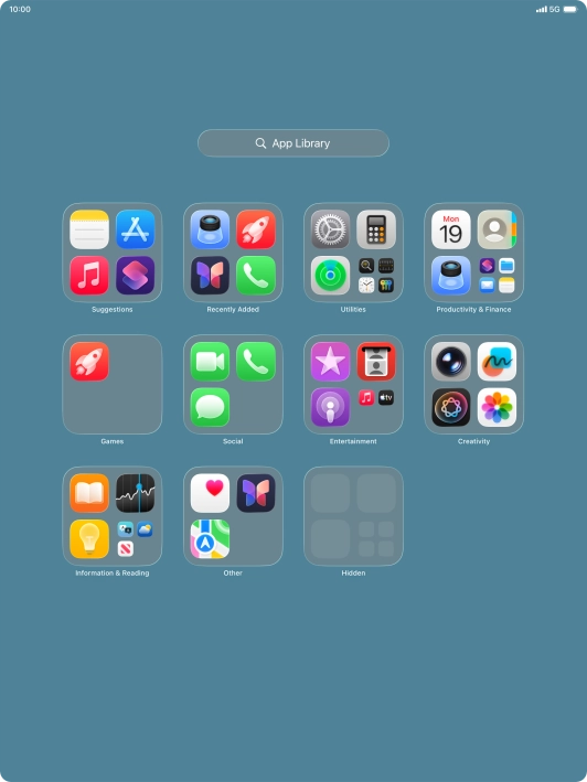 The app is now placed in the Hidden folder in the App Library.