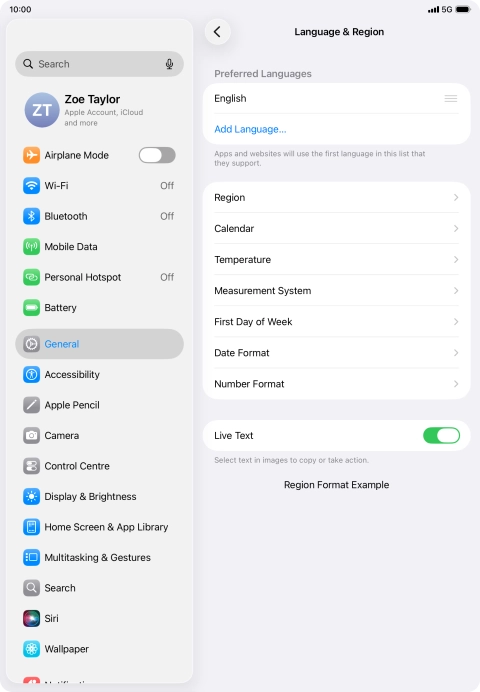Press Add Language....