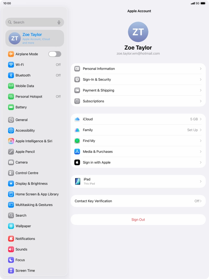 Slide your finger upwards starting from the bottom of the screen to return to the home screen.