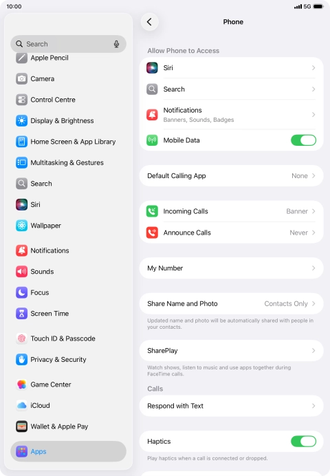 Press Announce Calls.