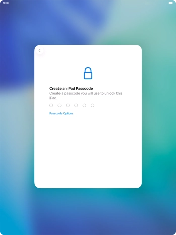 Press Passcode Options.