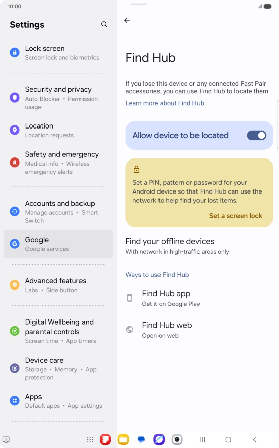 Press the Home key to return to the home screen.