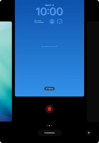 Press the delete icon.