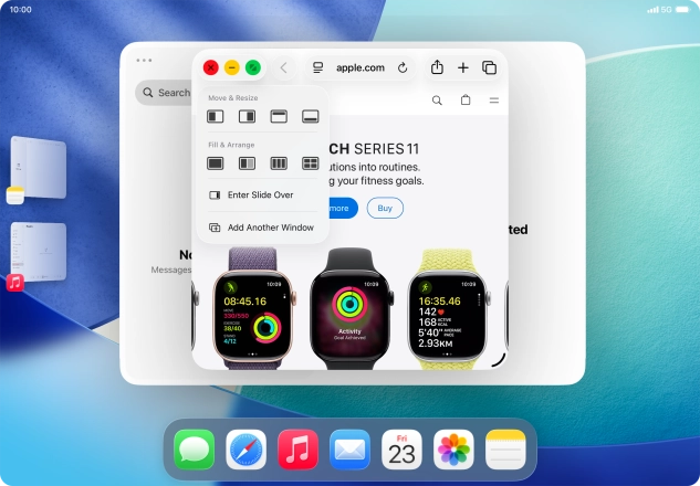 Press the required layout.