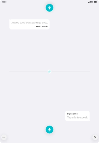 Press the end icon to end two-way view.