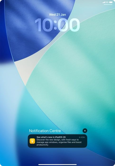 Press the required notification and follow the instructions on the screen to use the selected function.
