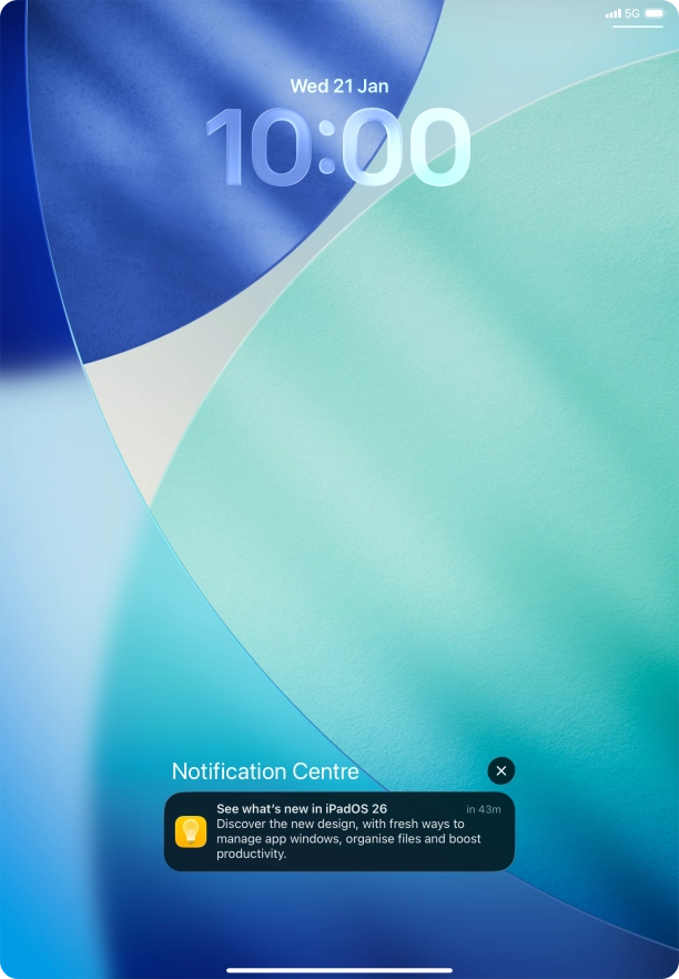 Press the required notification and follow the instructions on the screen to use the selected function.