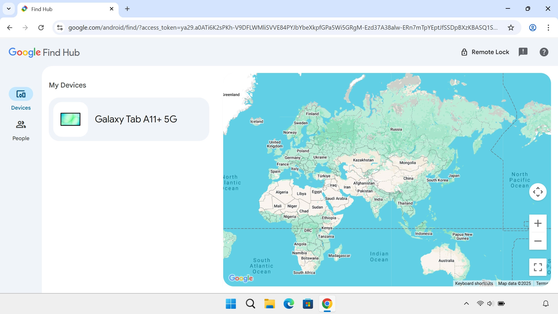 Click the required device.