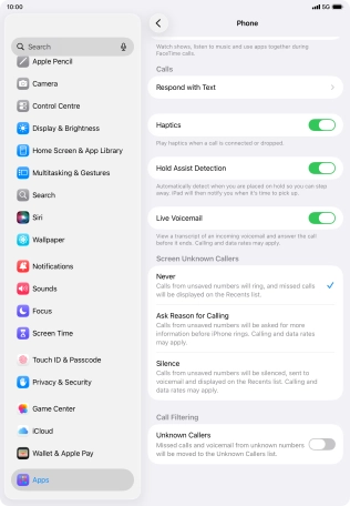 Press Silence to turn on the function.