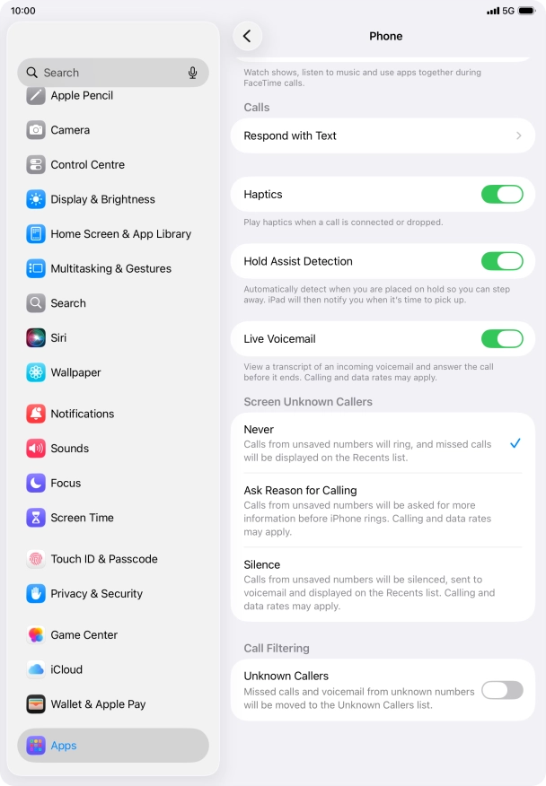 Press Silence to turn on the function.
