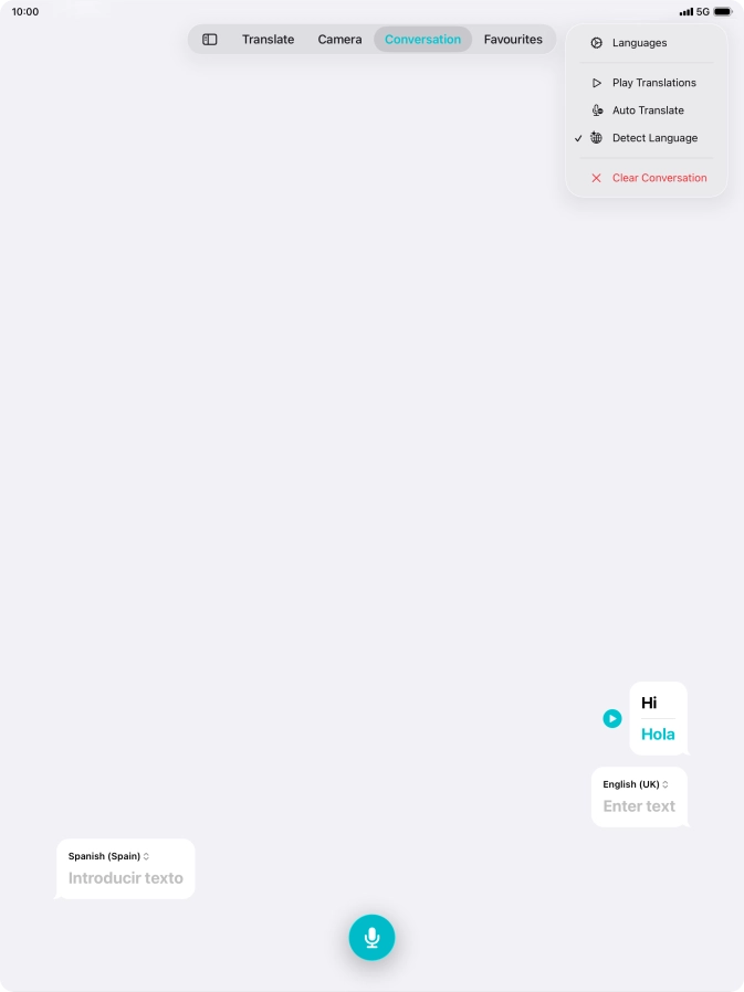 Press Clear Conversation.