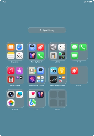 The app is now placed in the Hidden folder in the App Library.