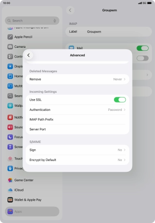 Press Authentication.