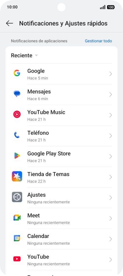 Pulsa Gestionar todo.