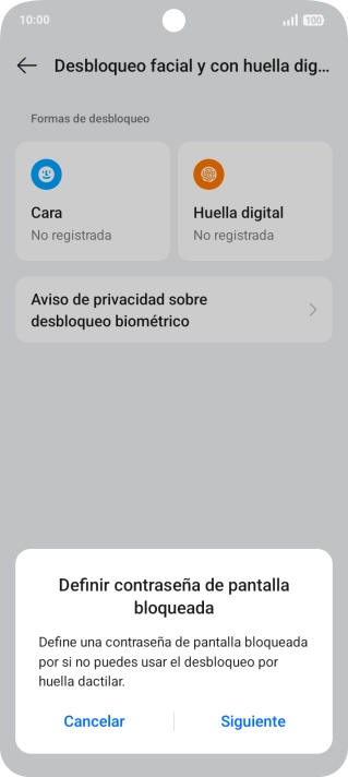 Pulsa Siguiente.