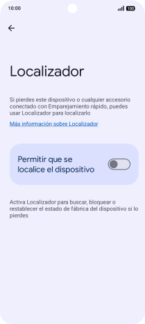 Pulsa el indicador junto a 