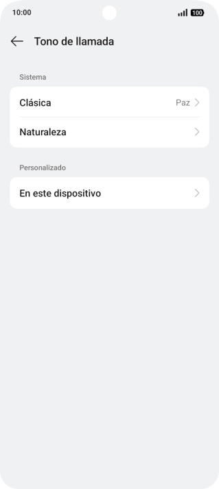 Pulsa la categoría deseada.