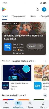 Pulsa el icono de perfil.