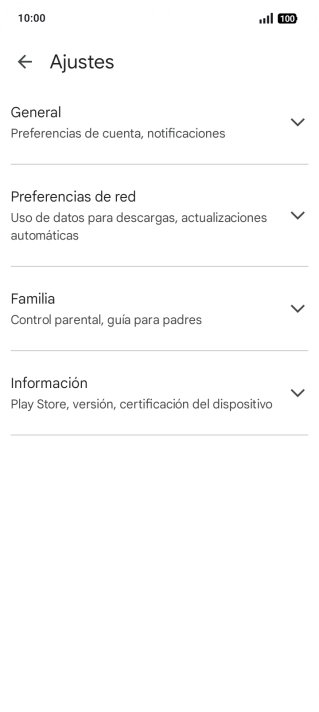 Pulsa Preferencias de red.
