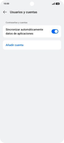 Pulsa Añadir cuenta.