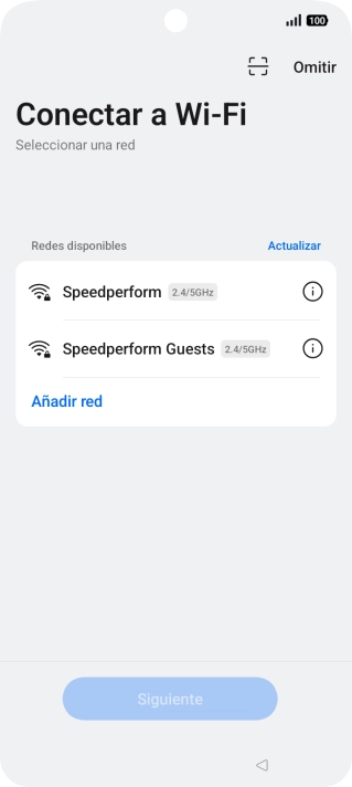 Pulsa la red wifi deseada.