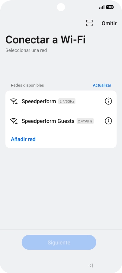 Pulsa la red wifi deseada.