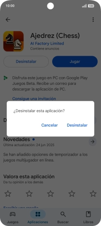 Pulsa Desinstalar.