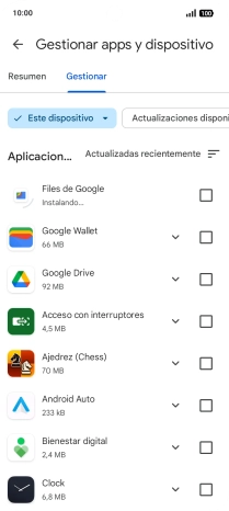 Pulsa la app deseada.