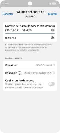 Pulsa Seguridad.