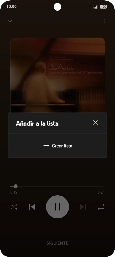 Pulsa Crear lista.