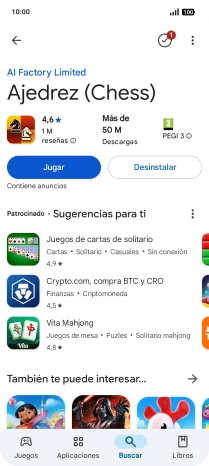 Desliza el dedo hacia arriba desde la parte inferior de la pantalla para terminar y volver a la pantalla de inicio.