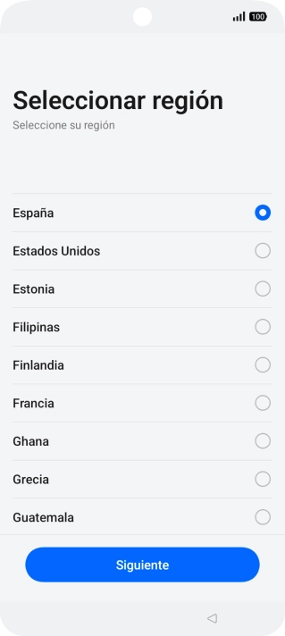 Pulsa el país deseado.