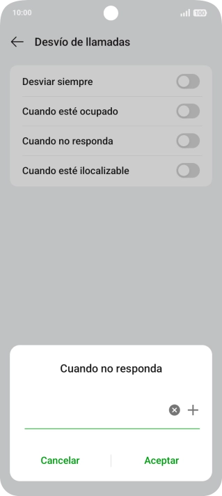 Introduce +34600132000 y pulsa Aceptar.